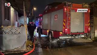 Gece Saatlerinde Müstakil Evde Çıkan Yangın İtfaiye Ekiplerince Söndürüldü