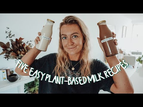 the ULTIMATE guide to making plant-based milk at home 🥛 5 easy recipes!