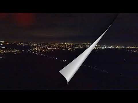 Night Flight Over Horbury Lagoon Wakefield