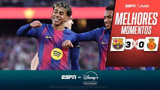 LEWANDOWSKI 'HUMILHA' DEFENSOR, YAMAL MARCA GOLAÇO E BARCELONA VENCE O MALLORCA | MELHORES MOMENTOS