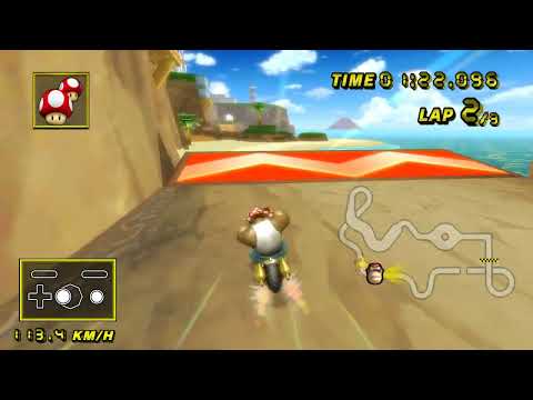 【MKW】Pianta Shore (Gold Star) 2:32.008