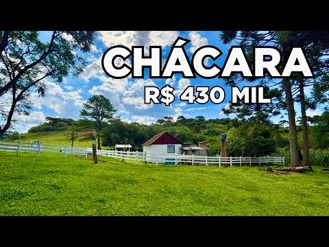 CHÁCARA À VENDA EM SANTA CATARINA NATUREZA PAZ ÁGUA R$430MIL