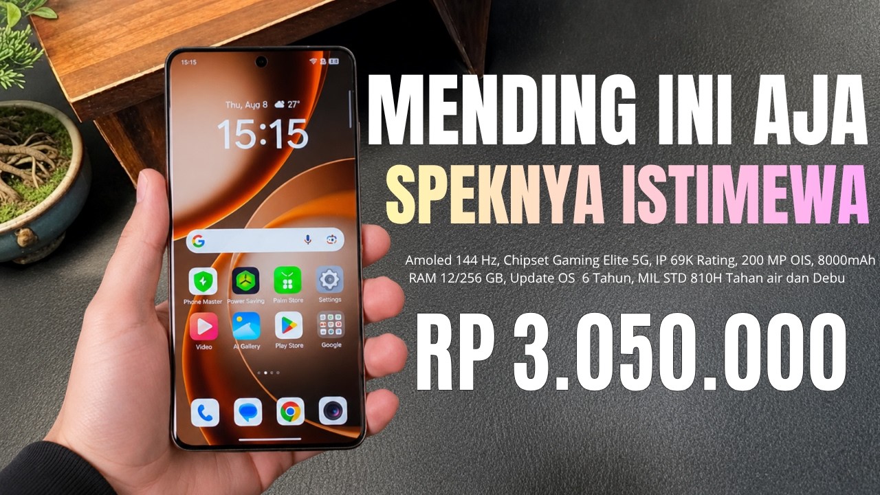 MENDING INI AJA‼️8000MAH, RAM 12/256 GB - HP 3 JUTAAN TERBAIK AGUSTUS