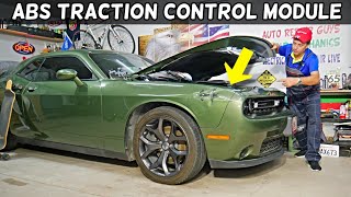 DODGE CHALLENGER ABS TRACTION CONTROL MODULE and PUMP LOCATION
