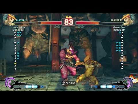 GamerBee [Adon] vs ramunekka [Adon] SSF4 Japanese Online Ranked Matches - TRUE-HD