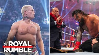 Cody Rhodes stares down Roman Reigns: Royal Rumble