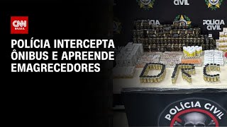 Vídeo: Polícia do Rio de Janeiro intercepta ônibus vindo do Paraguai e apreende emagrecedores | CNN NOVO DI