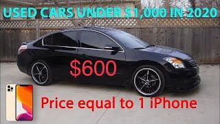 TOP Used Cars Under $1000 Equal To 1 iPhone SUV Battle