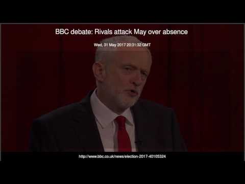 BBC debate: Rivals attack May over absence