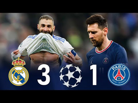 Real Madrid vs PSG 3-1 - All Goals & Highlights 2022