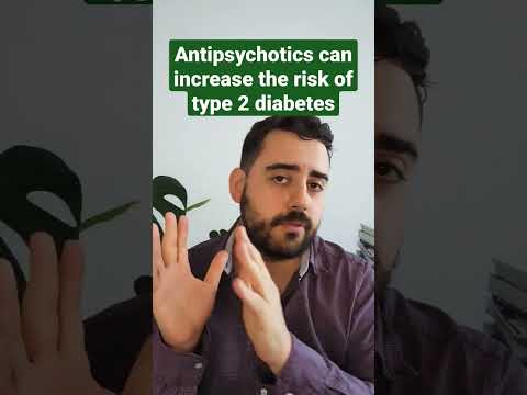 Do antipsychotics cause diabetes? #shorts