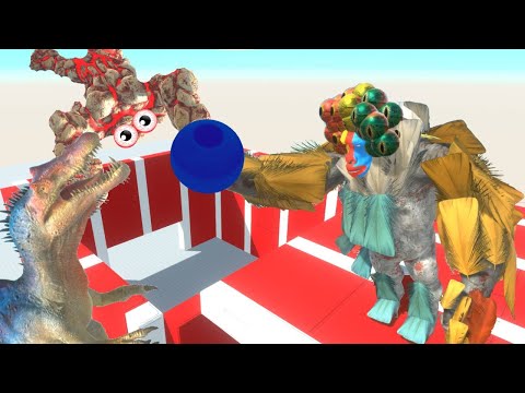 GORO CLOWN  KNOCKOUT THROWS UNITS IN THE SPINO CAGE  - ARBS