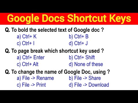 MCQ on Google Docs Google Docs MCQ with Answers