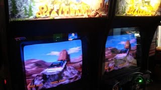 Midway's Off Road Challenge Arcade Cabinets - Two Of Them Linked Together, Bring Your Quarters!