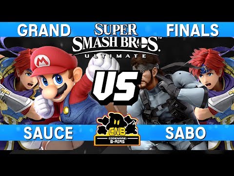 Our CLOSEST Smash Ultimate Grand Finals YET - Sauce (Mario / Roy) vs Sabo (Snake / Roy) - CNB 193