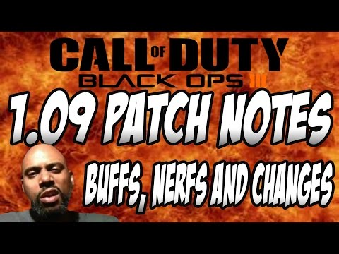 NEW BLACK OPS 3 v.1.09 PATCH NOTES(APRIL 18th) KUDA and VMP NERFED, VESPER AND WEEVIL BUFFED!