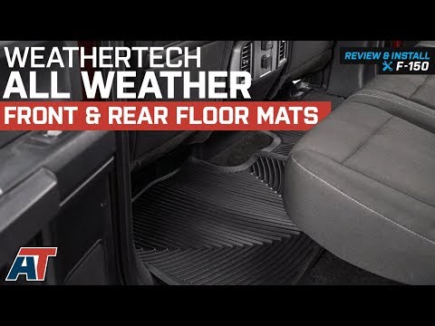 2015-2018 F150 Weathertech All Weather Front & Rear Floor Mats SuperCab & SuperCrew Review & Install