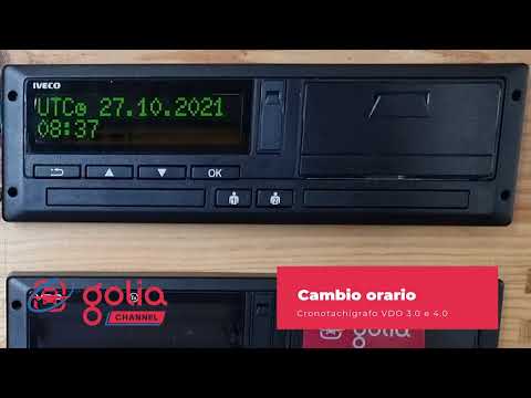Tutorial tachigrafo - Come funziona il tachigrafo digitale: cambio orario (VDO)