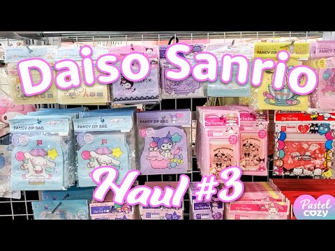Daiso x Sanrio Compre comigo + mini compras e review ♥ Cinnamoroll ♥ My Melody ♥ Kuromi