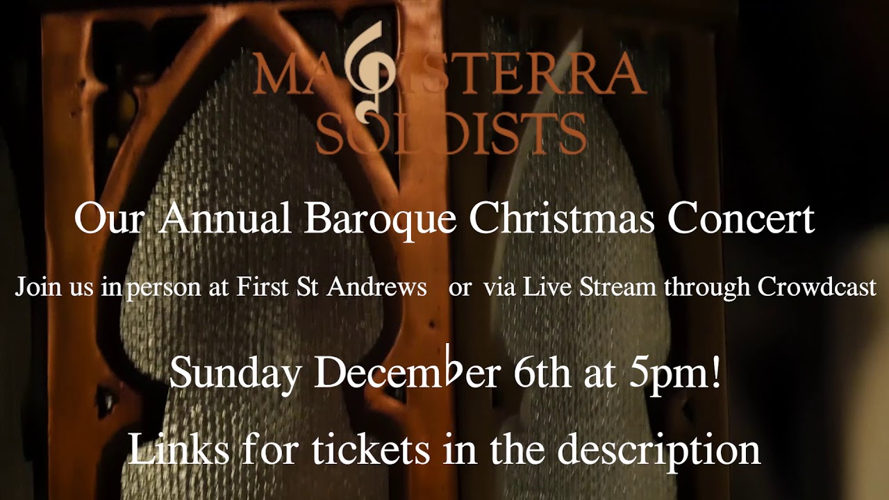 Magisterra Soloists Baroque Christmas Concert - 2020