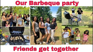 BBQ grill vlog | Barbeque party with friends | A day well spent #LifeInAmerica #SupriyaVlogs