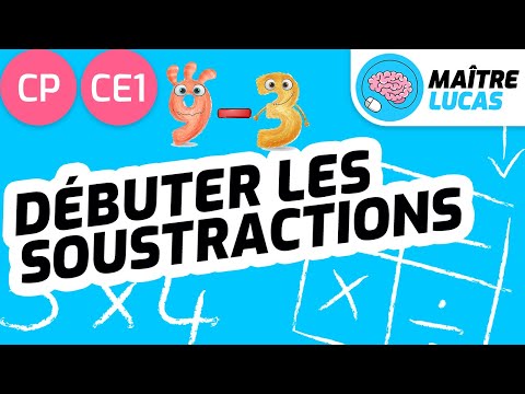 Débuter les soustractions (avec le signe -) : sens et techniques CP - Cycle 2 - Maths