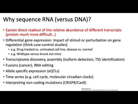 MCB 182 Lecture 9.1 - Introduction to RNA-seq, motivation