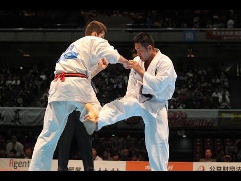 【新極真会】 第45回全日本空手道選手権大会　男子3回戦8 マレック・ヴォルニー  vs. 森健太 SHINKYOKUSHINKAI KARATE