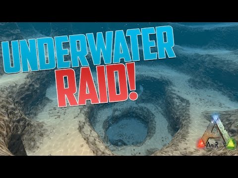 Ark HILARIOUS UNDERWATER CAVE  BASE RAID!!! (Ark Console Raids)