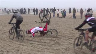 preview picture of video 'Mountainbike Bloopers De Panne Beach Endurance.'