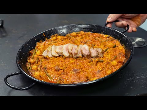 ARROZ con CARNE (secreto ibérico) en PAELLA - Te doy mi RECETA