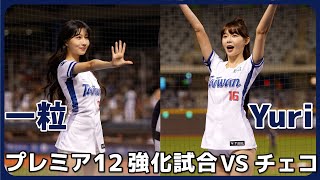 女神が踊るチャンテ📣 一粒 Yuri プレミア12強化試合VSチェコ 12強自辦熱身賽台灣應援團  臺北大巨蛋 2024/11/2【台湾チアTV】