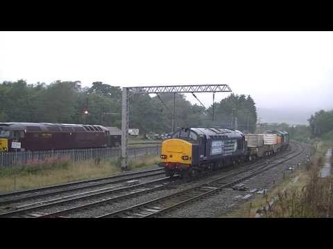 DRS 37603 tnt 37611 Heysham 6C51 & 6C52 Carnforth 120913