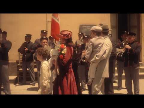 The Godfather Part II Deleted Scene - Vito's family passes band