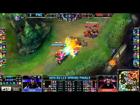 FNATIC vs Unicorn Of Love Game 5 - EU LCS Spring Finals - FNC vs UOL