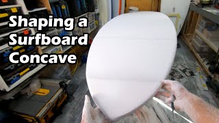 How to Shape a Surfboard Concave | POV GoPro