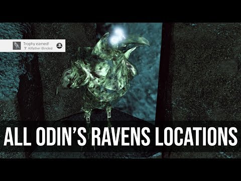 Allfather Blinded Trophy (All Odin's Ravens Locations) - God of War (2018)