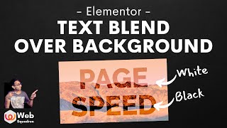 Overlay Blending of Text and Background - Elementor Wordpress Tutorial
