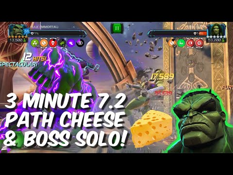 iHulk SMASHES 7.2 Path in 3 Minutes & Boss Solo - Marvel Contest of Champions