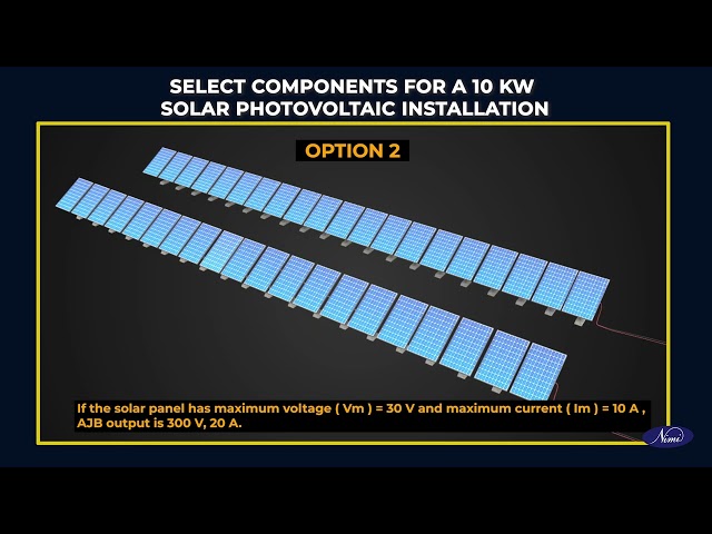 prepare bill of material for a 10 kw solar photovoltaic installation