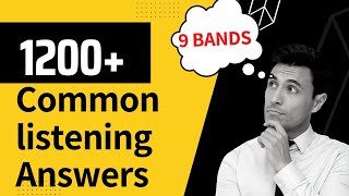 IELTS listening common answers | Most repeated words in IELTS exam