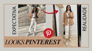 INSPIRAÇÕES DE LOOKS DO PINTEREST | USANDO BLAZER | SERÁ QUE FICOU IGUAL