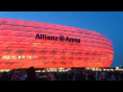 Allianz Arena Zeitraffer Video vor CL-Spiel gegen ManCity