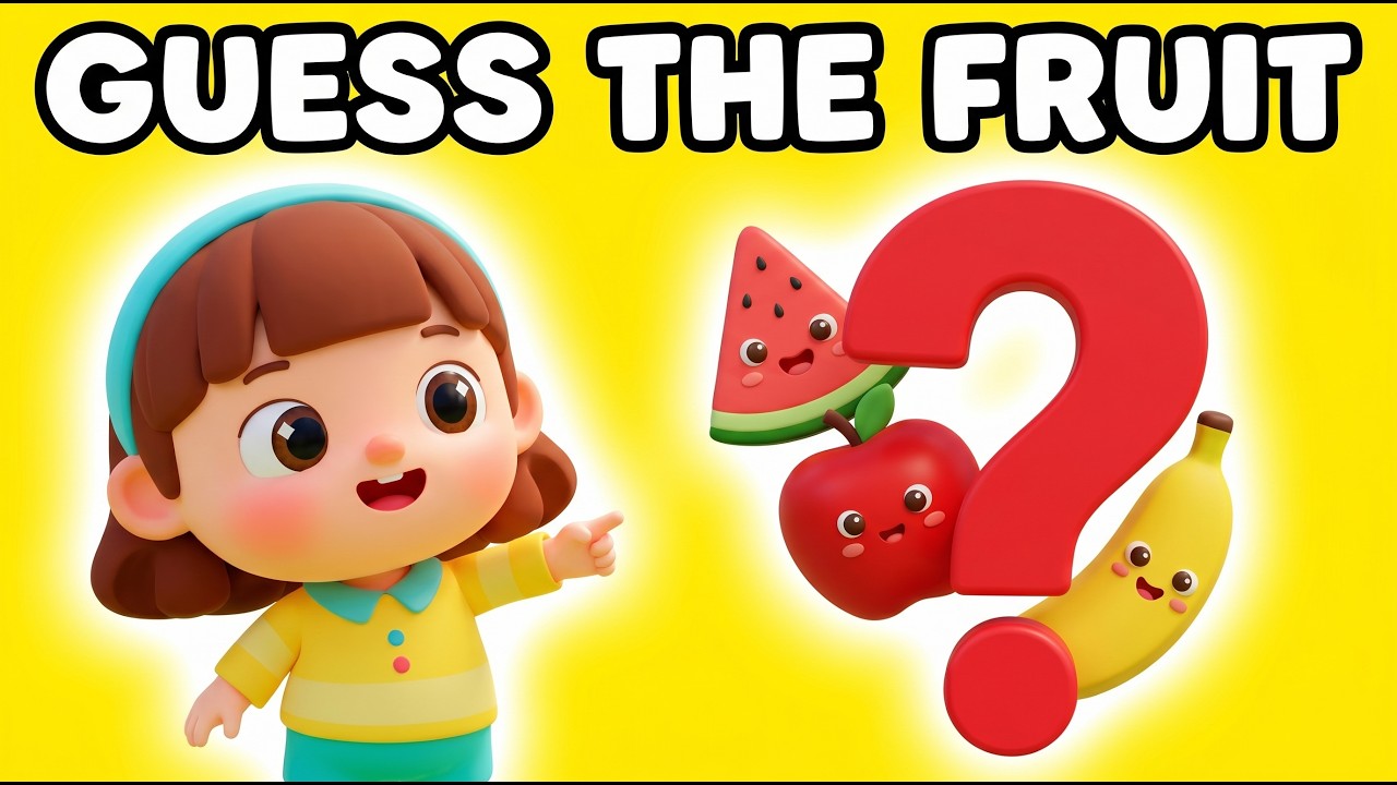 Guess the Fruit Name 🍎 | Fruits for Kids | Fun Toddler Game