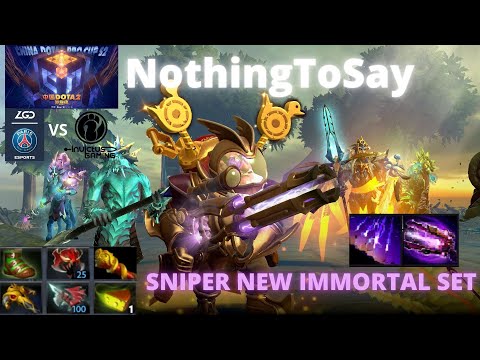 Sniper Immortal Set - NothingToSay - PSG.LGD vs IG 2020