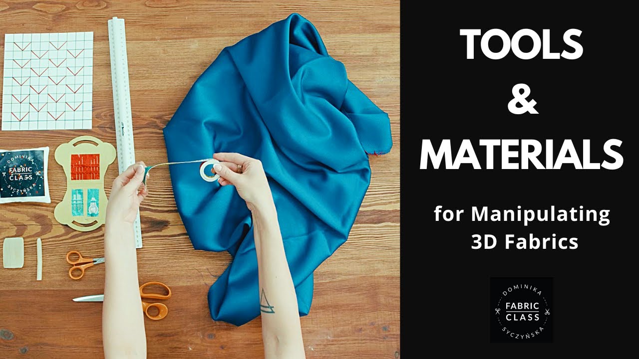 Tools and materials that you need to create 3D fabrics | Fabric Manipulation Techniques
