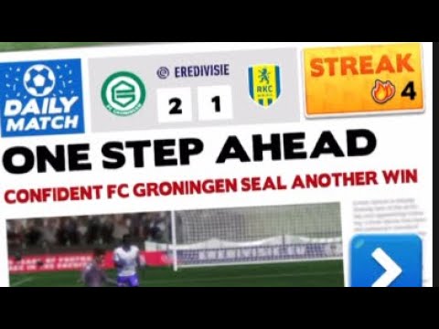 3 Streak-Score! Hero 2022-Fc Groningen Vs. RKC Vaalwijk