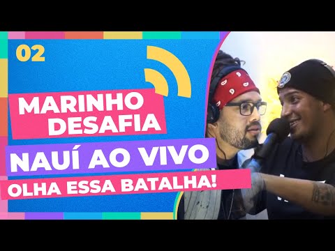 MARINHO DESAFIA NAUÍ NA RIMA AO VIVO, ARREGOU? - Ep #02 Cortes Queisso Podcast