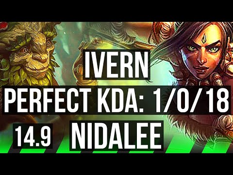 IVERN vs NIDALEE (JGL) | 1/0/18, 74% winrate | EUW Diamond | 14.9