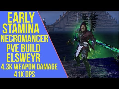 ESO Elsweyr - Stamina Necromancer PVE Build | Stamina DPS Test